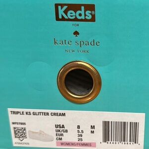 Keds Triple KS Glitter Cream Sneakers